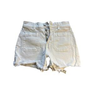 Madewell high rise denim Cut Off shorts white size 25